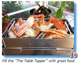 Steam lots of crab legs