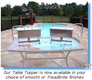 Choose your tabletop steamer finish - smooth or Treadbrite